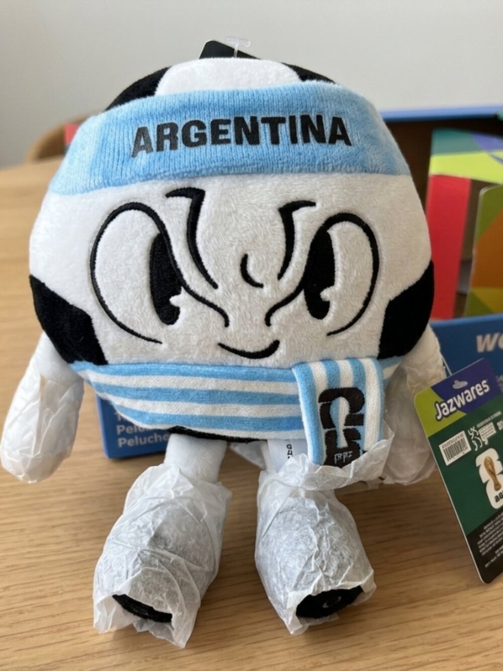 NEW Jazwares FIFA World Cup 2026 9-Inch Team Fan Plush (Argentina)
